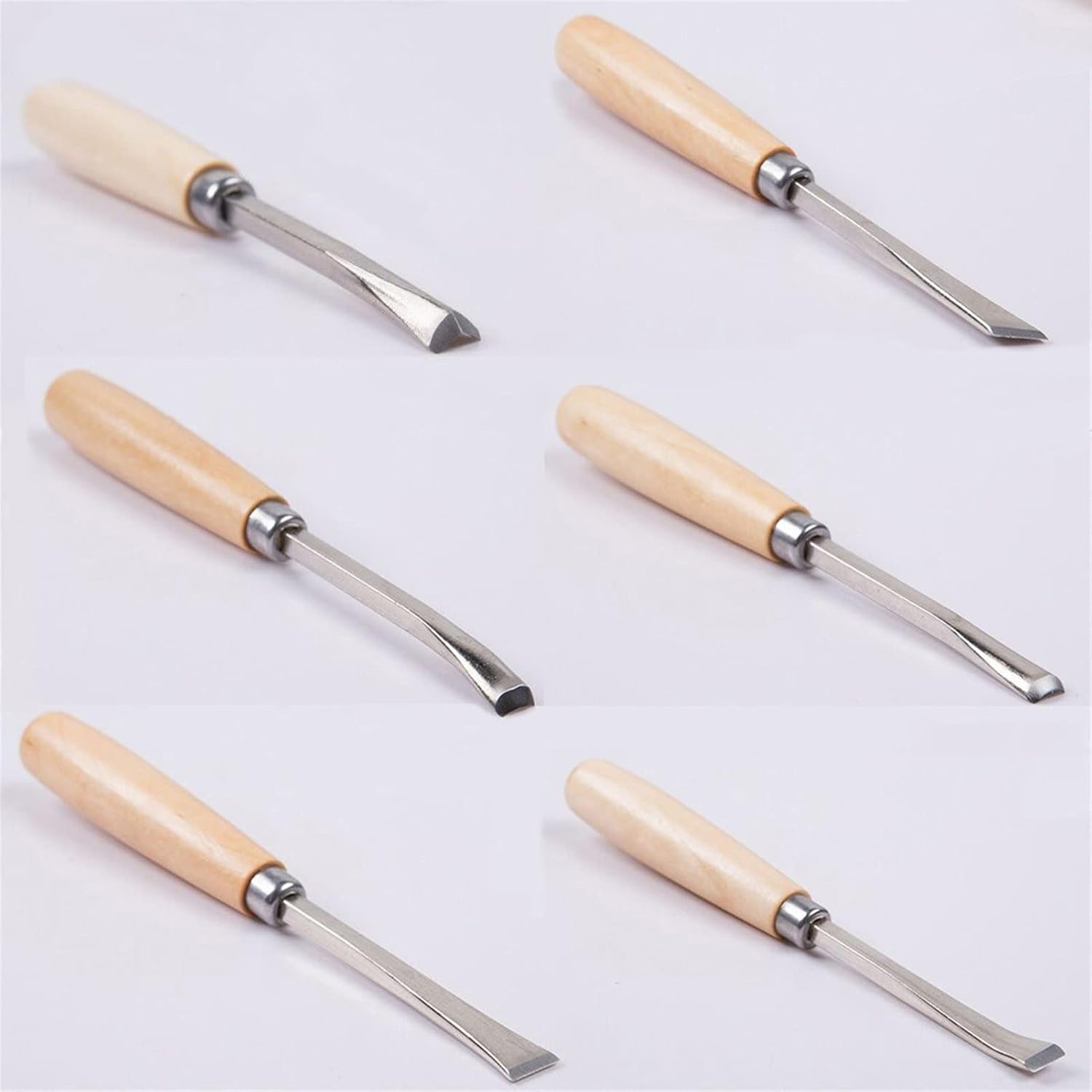 6/12/24PC Chisel Woodworking Knives Hand Tool Set Professional Chisel Set Wood Carving Knives,