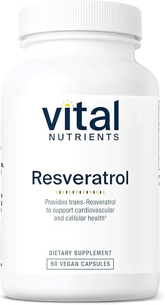 Vital Nutrients Resveratrol - Ultra High Potency Antioxidant - Trans Resveratrol for Cardiovascular and Cell Health Support* - Vegan Supplement - Gluten, Dairy and Soy Free - Non-GMO - 60 Capsules