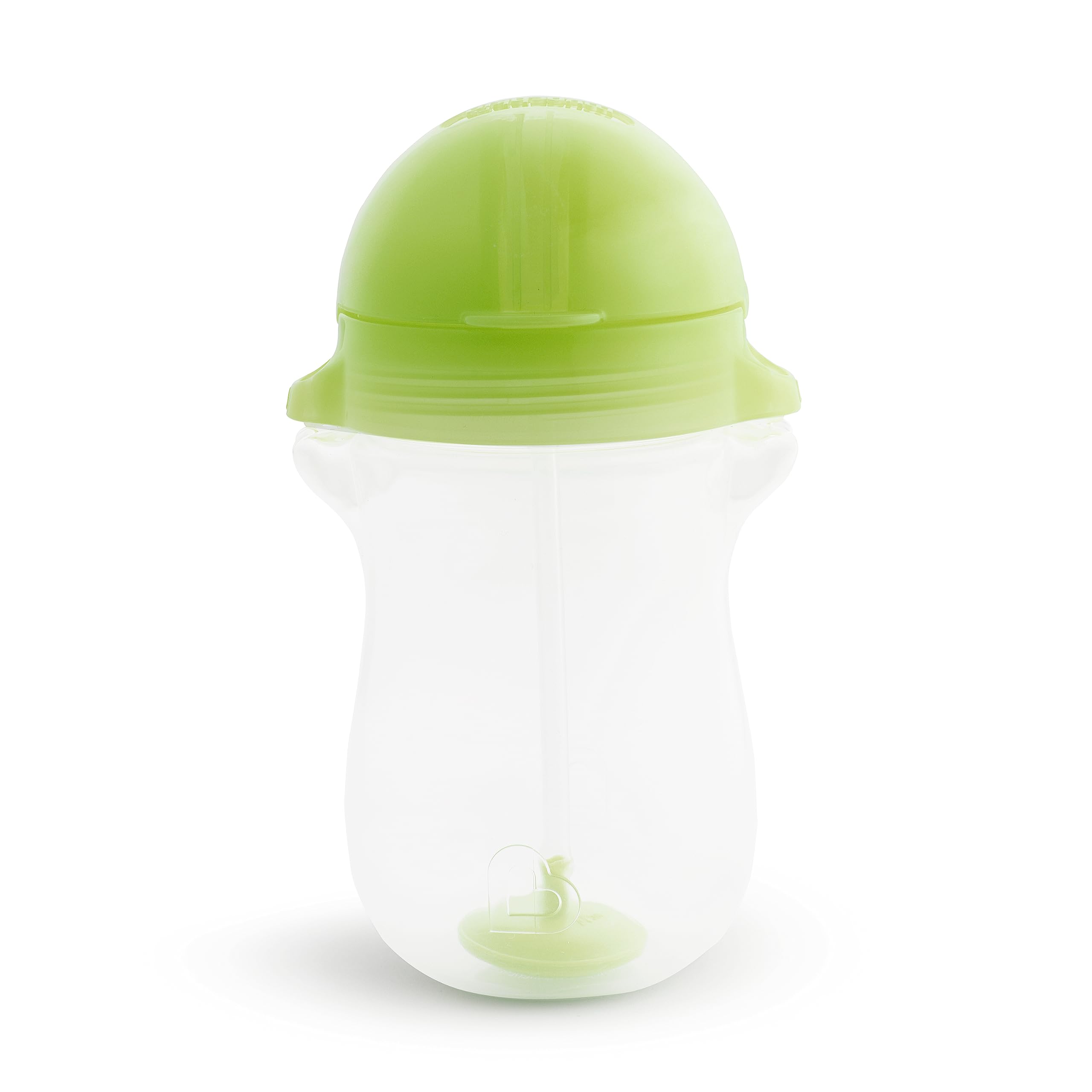 Munchkin Lot de 2 gobelets d'apprentissage avec fermeture à clic - Bouteilles avec paille - Sans BPA - Passe au lave-vaisselle - 296 ml - Vert/bleu