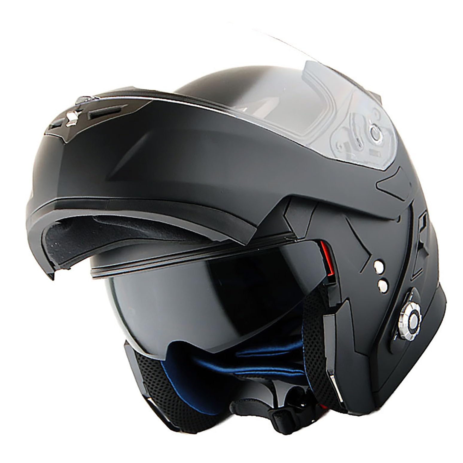 Martian Motorcycle Bluetooth Helmet Modular Flip up Full Face Dual Visor Integrated Bluetooth Intercom Headset