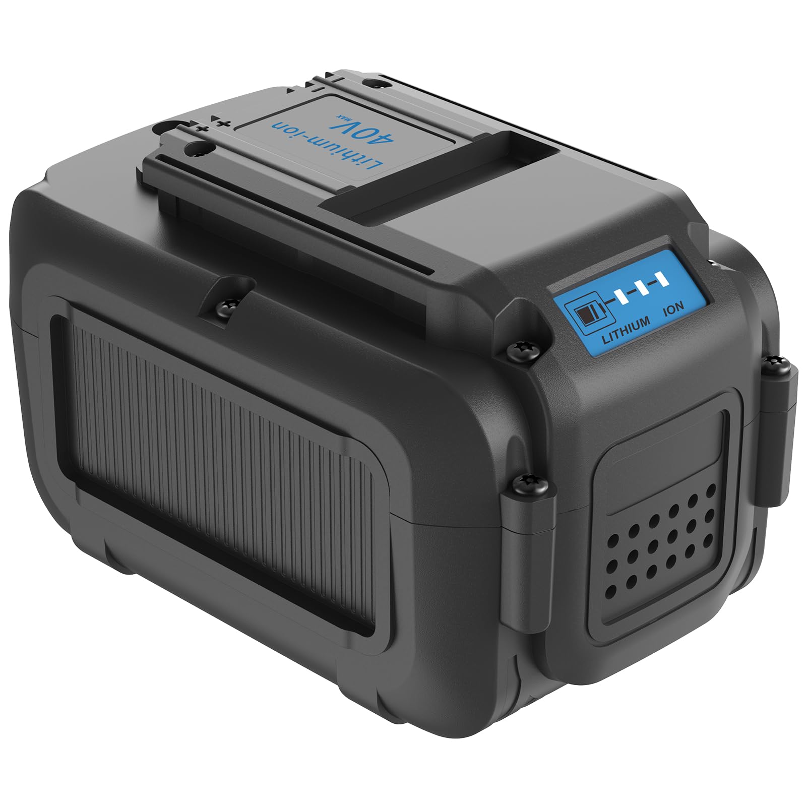 40V 5.0Ah Lithium Ion Battery Replacement for Dewalt 40V Battery DCB404 DCB406 DCB407 Lithium Ion Premium Battery Compatible with Dewalt All 36V 40V Tools 5.0Ah Blue