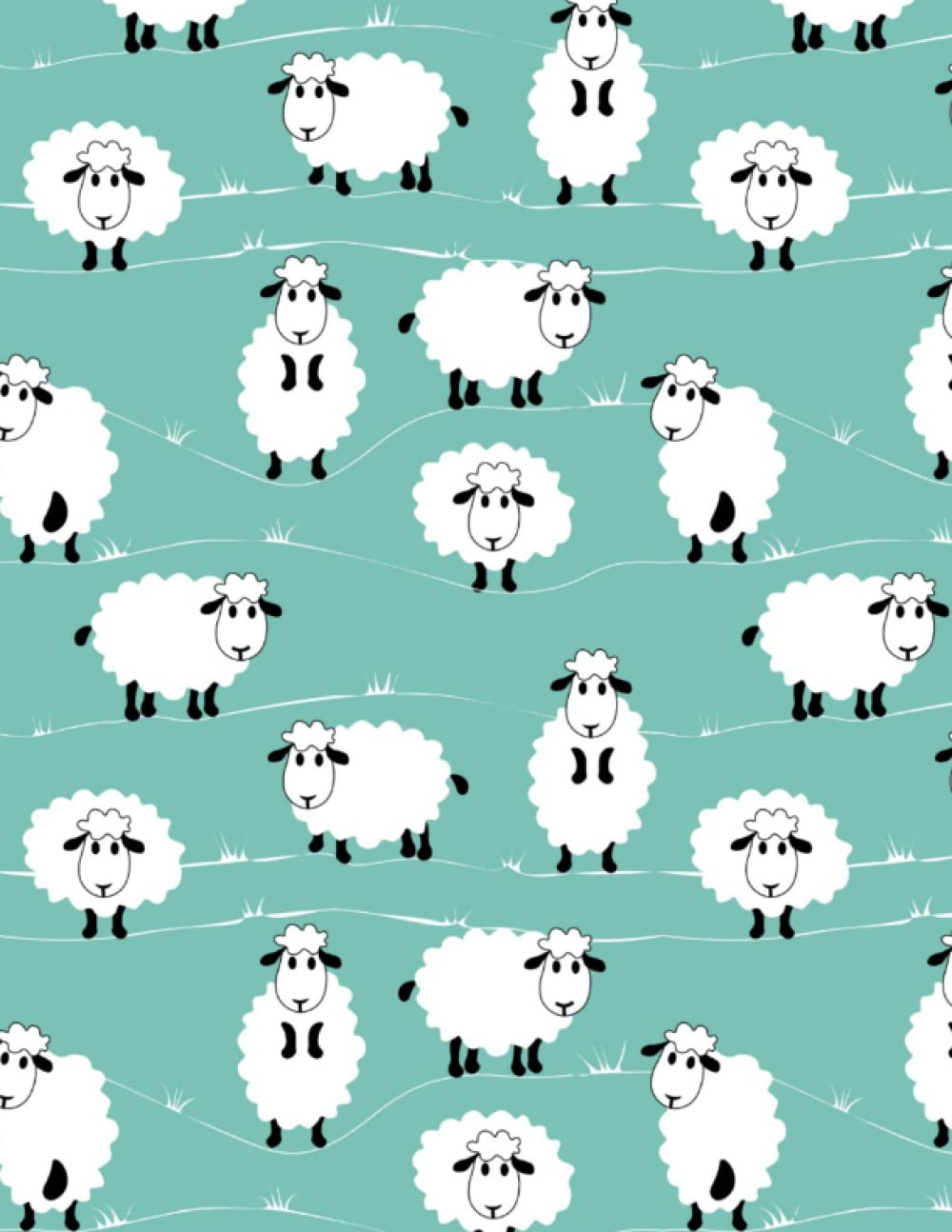 Sheep Notebook | Sheep Notepad | Wide Ruled Notebook | Sheep Journal | 120 Pages