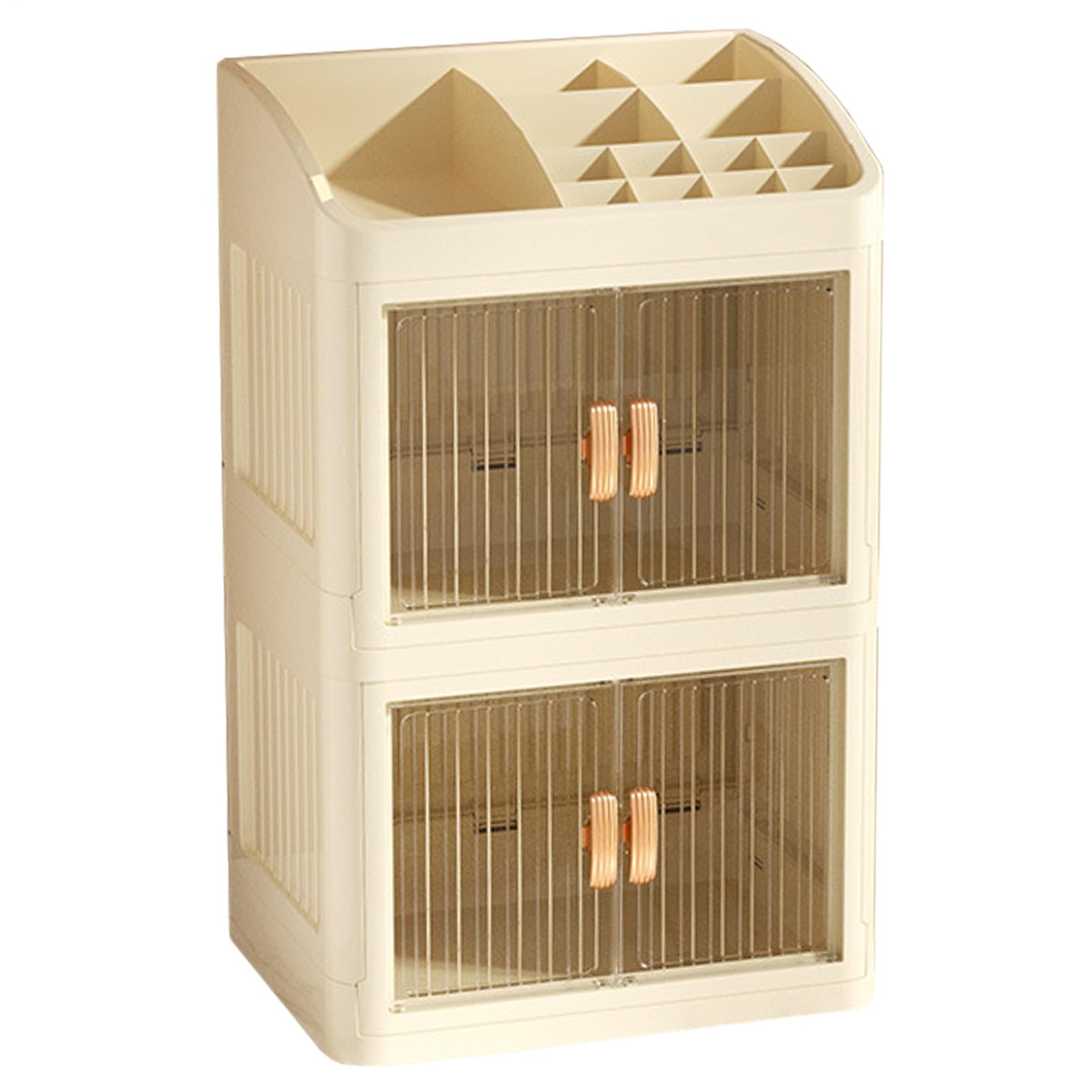 Boîte de rangement pour cosmétiques au design épuré et finitions haut de gamme