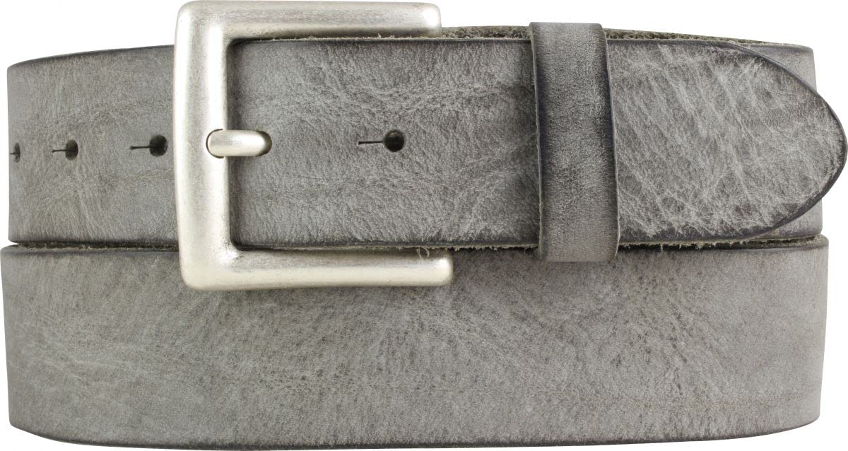 BELTINGER Premium Weicher Vollrindledergürtel, 40 mm breit, Used Look, Jeans & Hosen, Vintage Stil, Made in Italy, Casual und Office