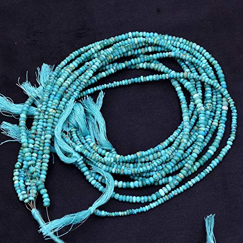 Perles Turquoise 3 mm-4 mm véritable Arizona : l'âme des pierres fines pour vos bijoux