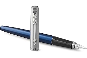 Parker Jotter Fountain Pen: Royal Blue Grace with Medium Nib