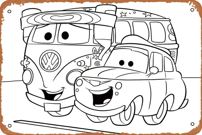 The Movie Cars Coloring Pages