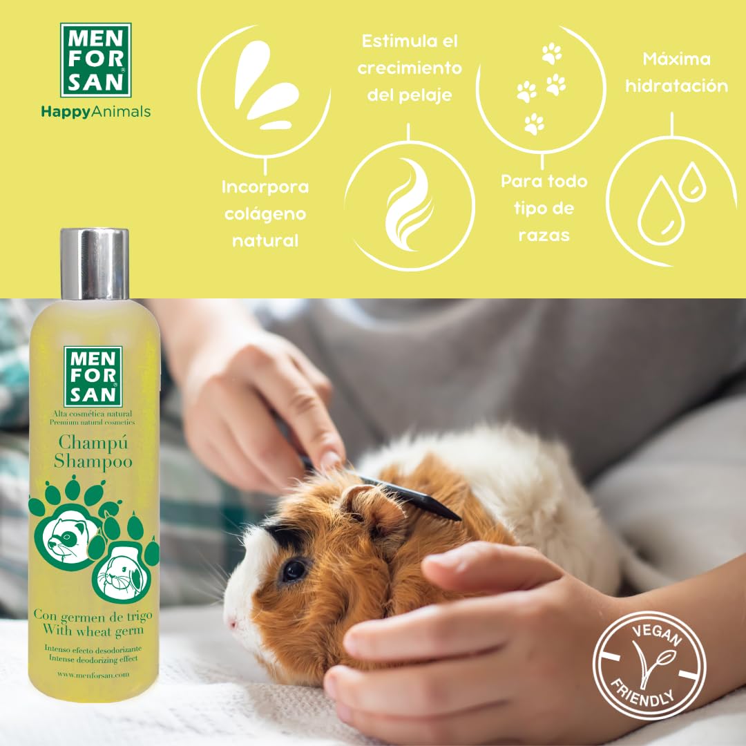 MENFORSAN 0 Szampon z kiełkami pszenicy dla fretek - 300 ml, żółty, 300 ml (1 opakowanie), 300