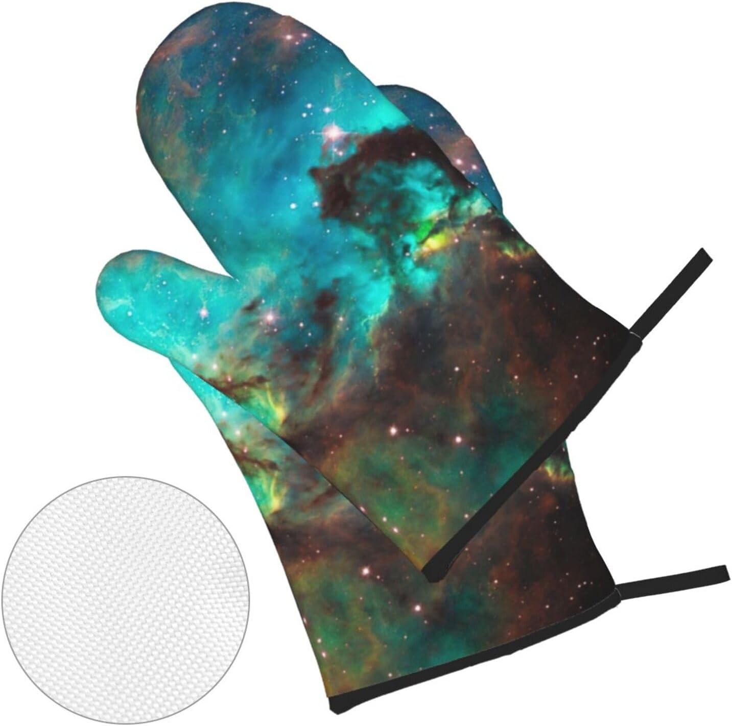 Universe Galaxy Space Kitchen baking four piece set, fit for cooking and baking, oven, microwave, and outdoor barbecue