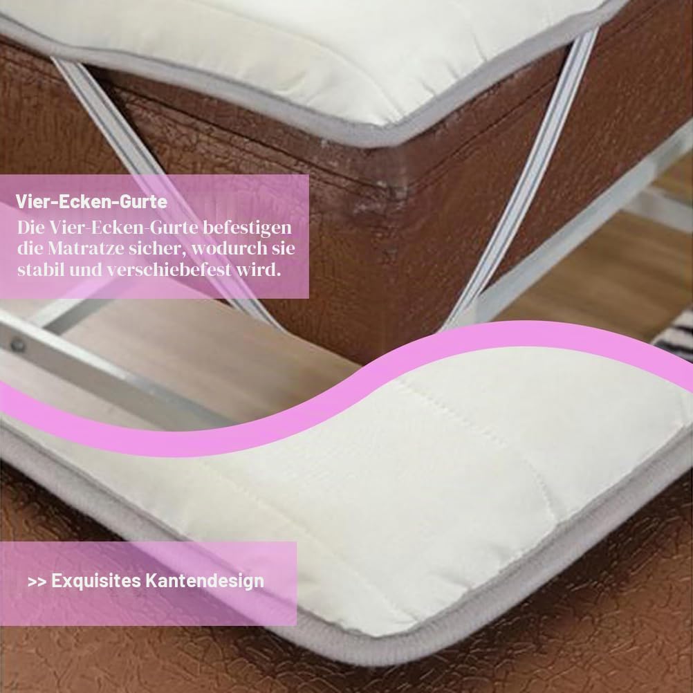 Wimpern Liege Matratze Faltbare Massageliegen-Matratze mit Memory-Schaum – Weiche, Atmungsaktive und rutschfeste Auflage für Kosmetik- und Spa-Liegen,Style 2,180×60cm