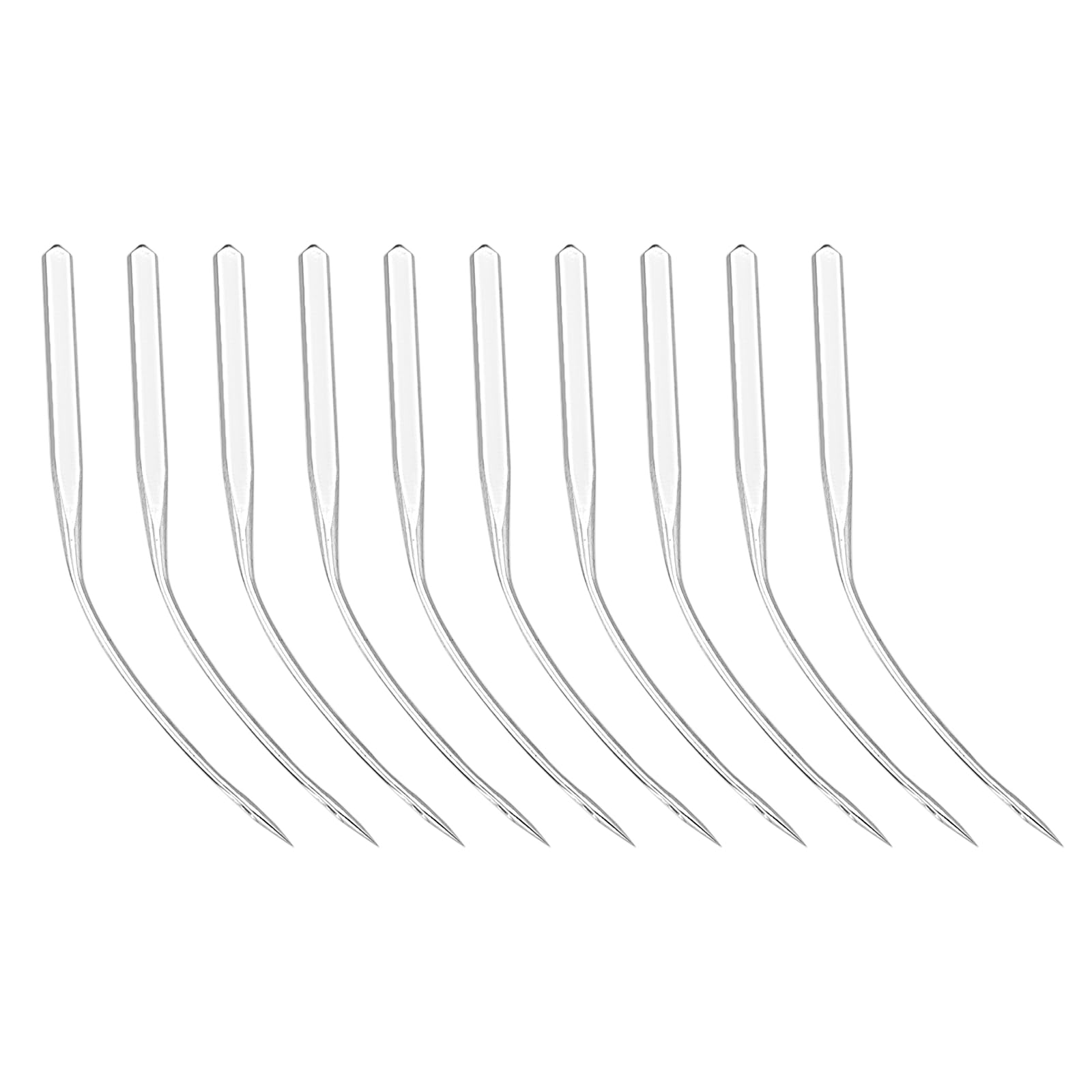 Vgol 10Pcs Blindstitch Curve Sewing Machine Needles Lwx6t Lwx2t, 75/11 Needles Suitable For Household Sewing Machines Portable Blind Hemmer Sewing Machine,Blind Stitch Machine