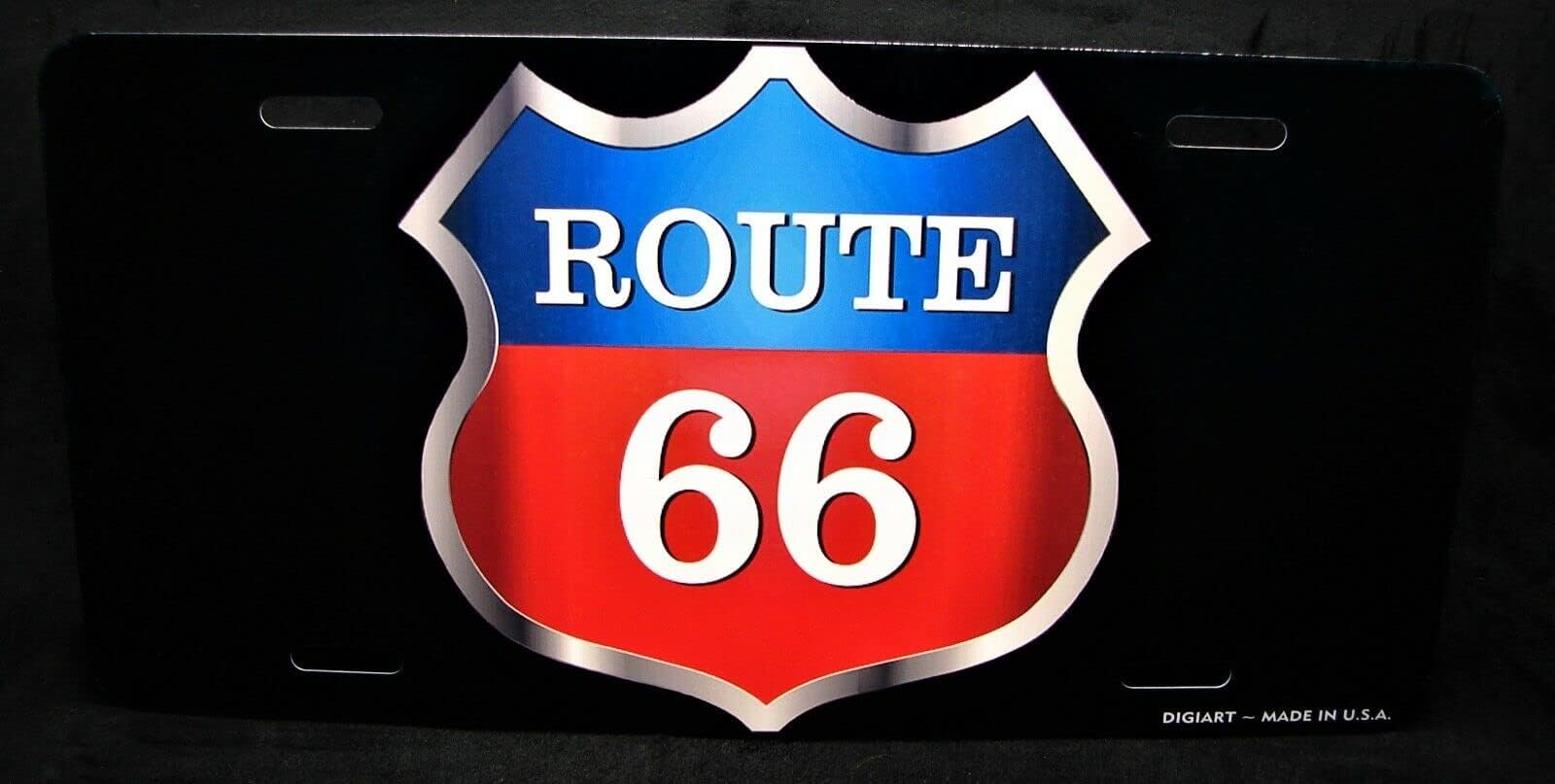 Stylish Route 66 Sign Metal CAR License Plate AUTOTAG
