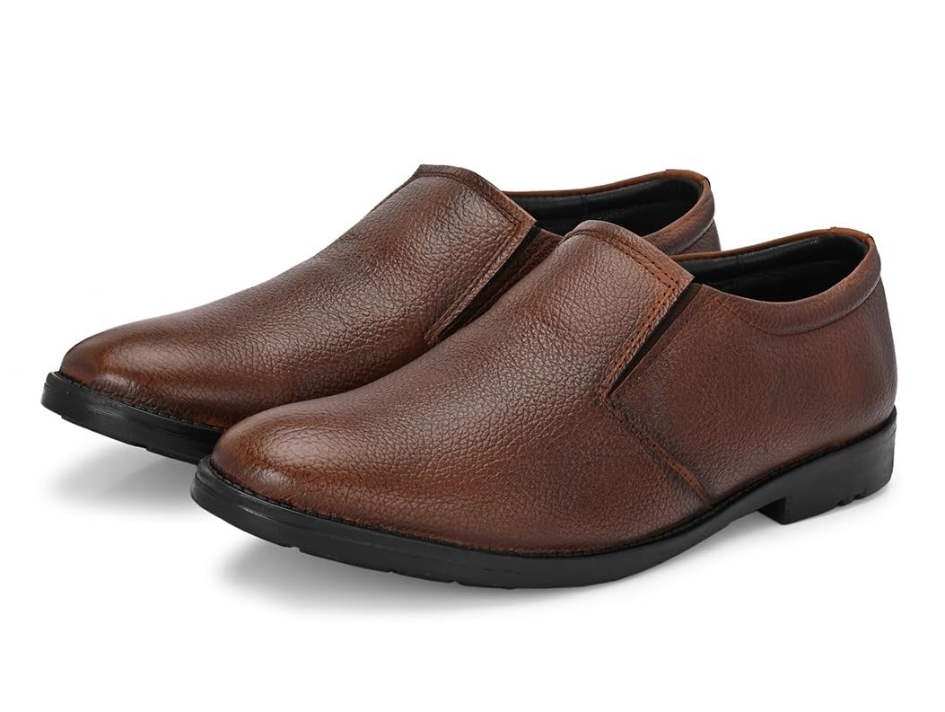 Genuine Leather Derby Lace Up |Formal Shoes for Men for Office | TPR Sole-image-35