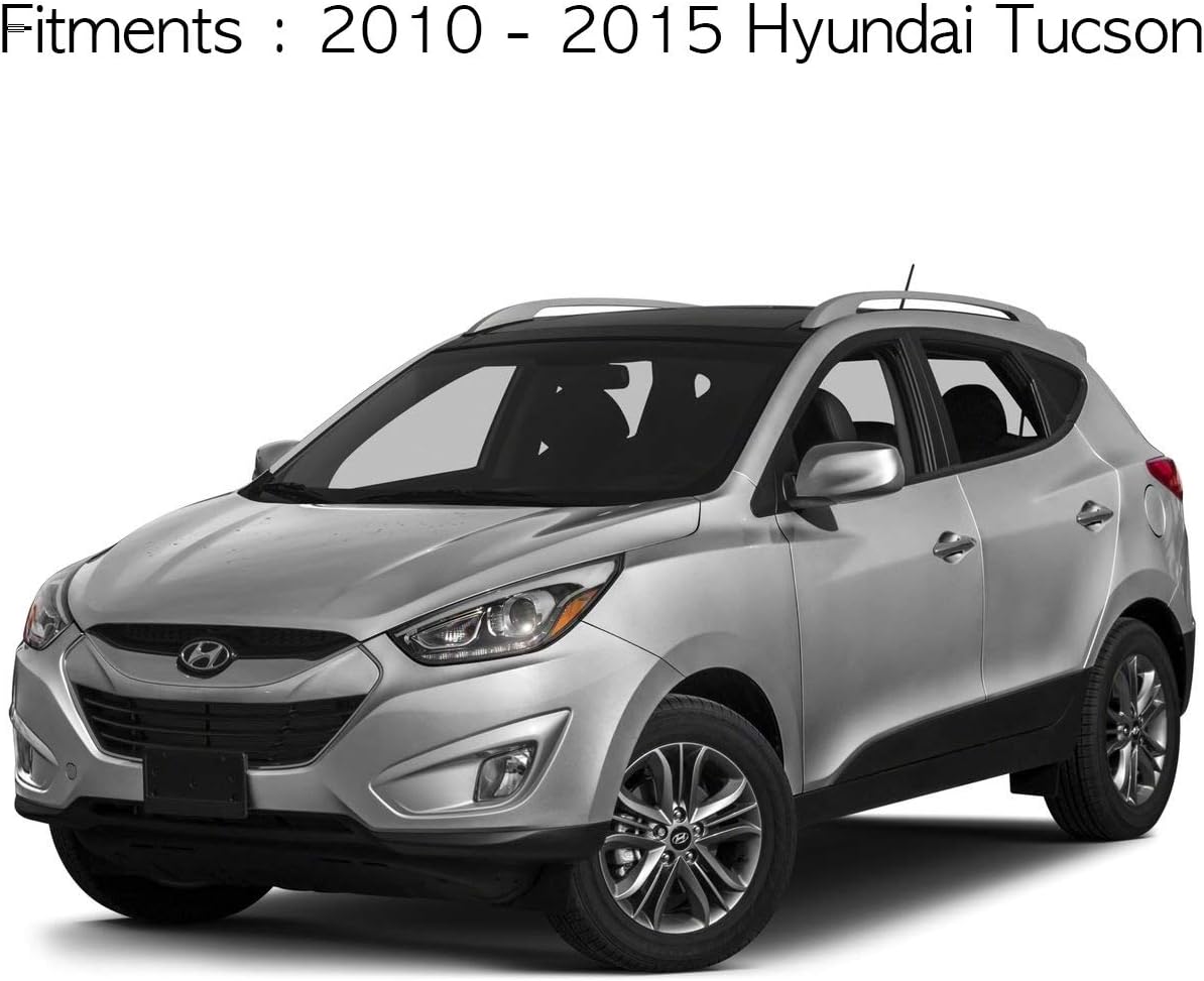 AUTOCLOVER Chrome Side Window Weather Visor Sun Rain Wind Guard 4p for 2010~2015 Hyundai Tucson