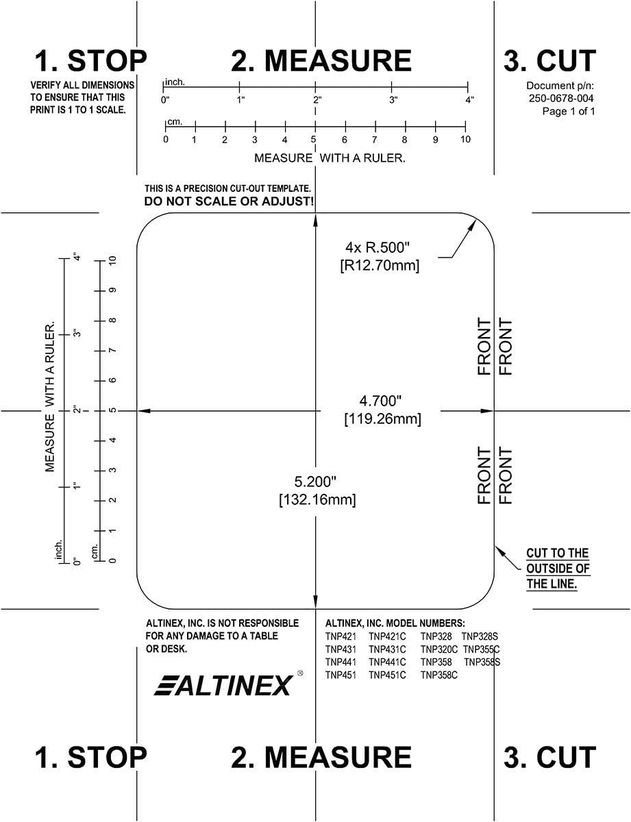 50% оƒƒ Dіѕсоunt Altinex Tilt N Plug HybridTNP-328 Power Data Center - HDMI, VGA, Audio, RJ45, 2 x AC Power