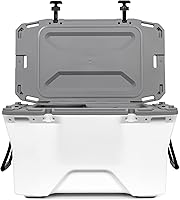 Vista 2 de Camco - Hielera Currituck blanca y gris de 50 cuartos, 28 litros