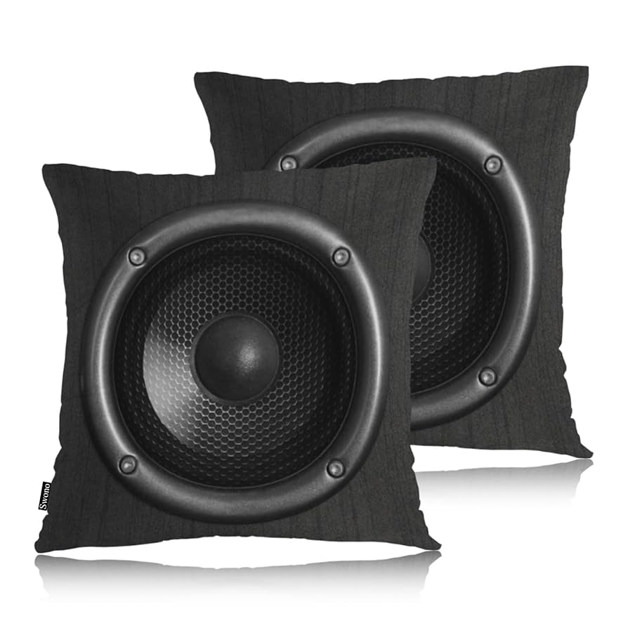 Amazon.com: Swono Set of 2 Speaker Pillow Covers 18 X 18