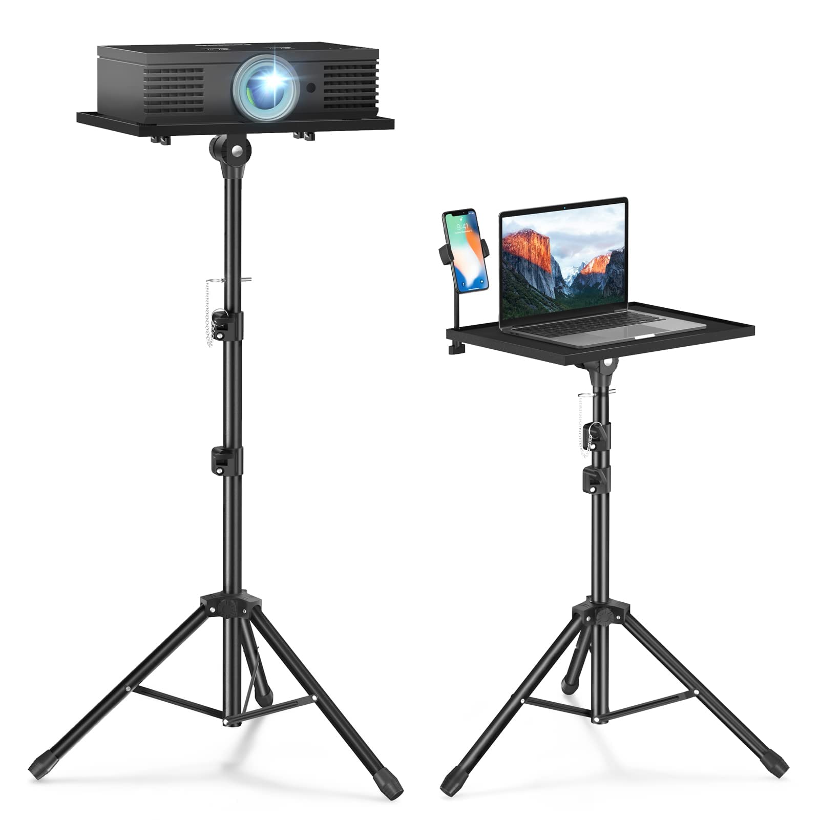 Facilife Projector Stand Tripod,Laptop Floor Stand Adjustable Height 22 to 47 Inche, Projector Tripo