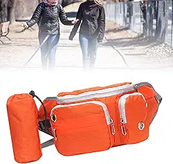 Saco de Treinamento para Cães Multifuncional Com Orifício para Fone de Ouvido Com Garrafa de água para Compras Esportivas (Laranja)