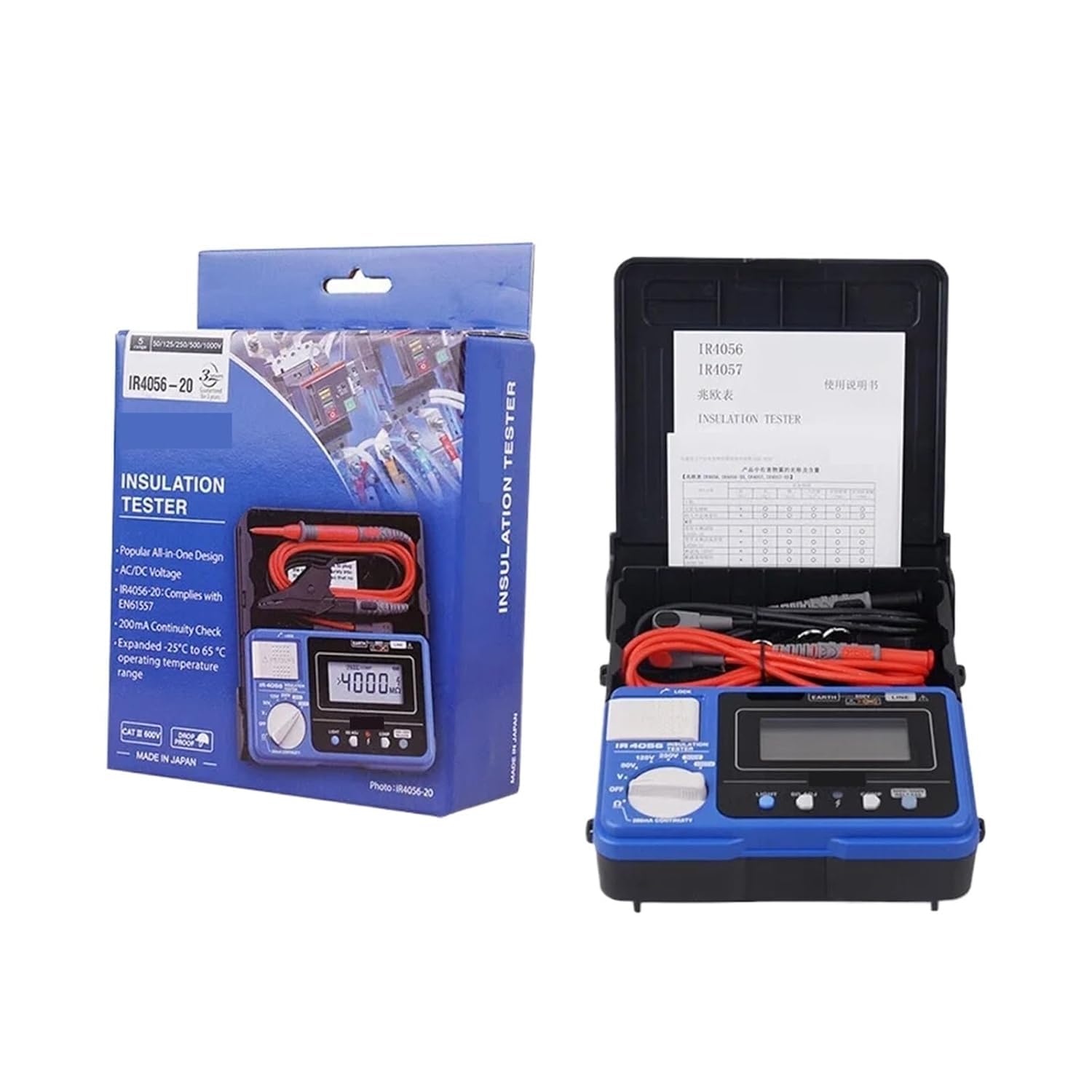 *Spedizione in 1 giorno* IR4056-20 Multimetro/Strumento per test di isolamento elettrico - AC/DC