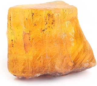 1 unidad de fluorita Natural amarilla en bruto, piedra de cristal en bruto, adornos de fluorita de cuarzo, espécimen de roca, regalo artesanal adecuado for adornos for el hogar ( Color : Yellow 50-70g