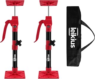 2PK Steel Cabinet Jacks for Installing Cabinets,Adjustable 3rd Hand Quick Support Rod,Telescopic Support Pole,12.4-23.6" Third Hand Tools Support Pole,132LB Load Cabinet Installation Jacks