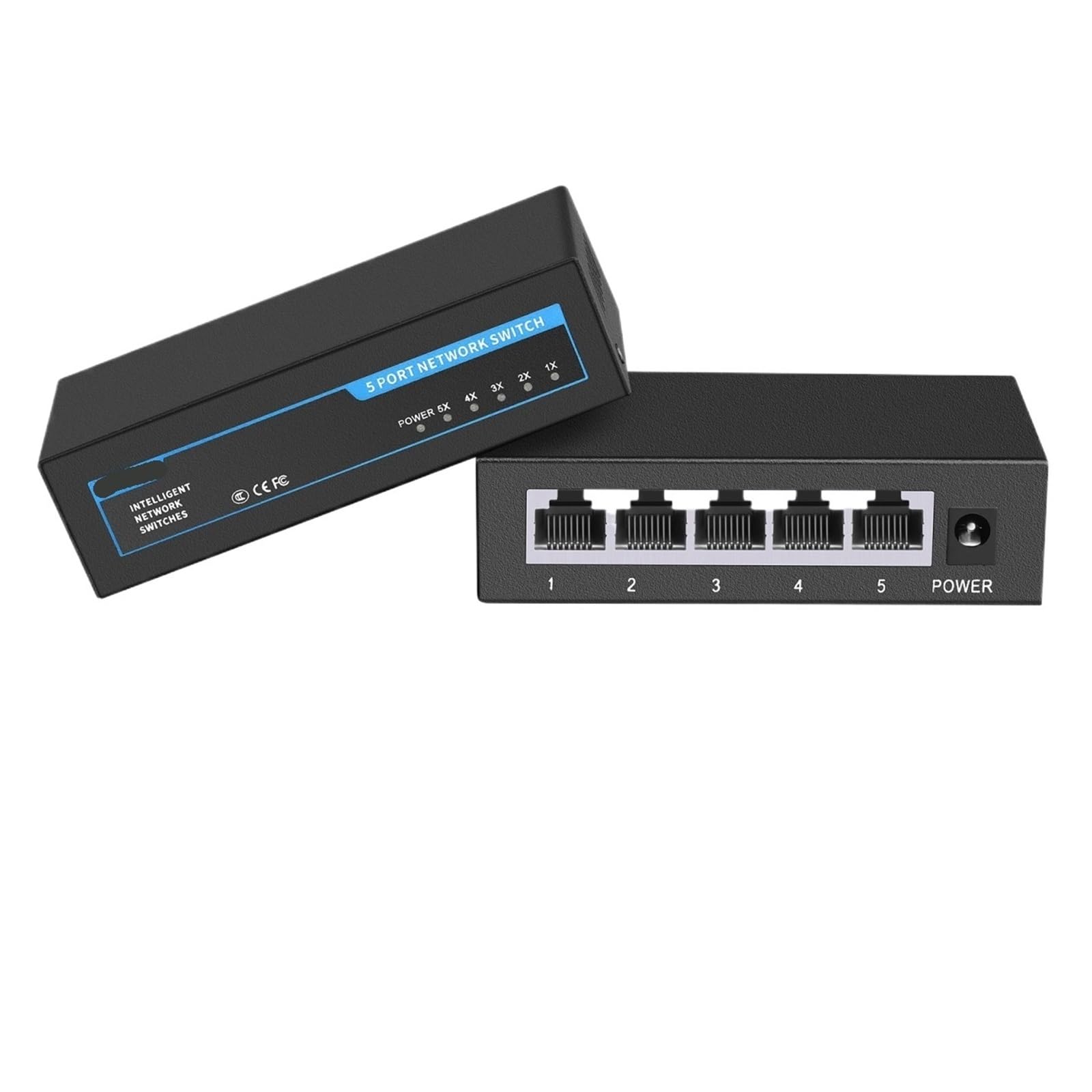 Commutateur Gigabit 5 ports RJ45 répartiteur ethernet 1000Mbps pour réseau local