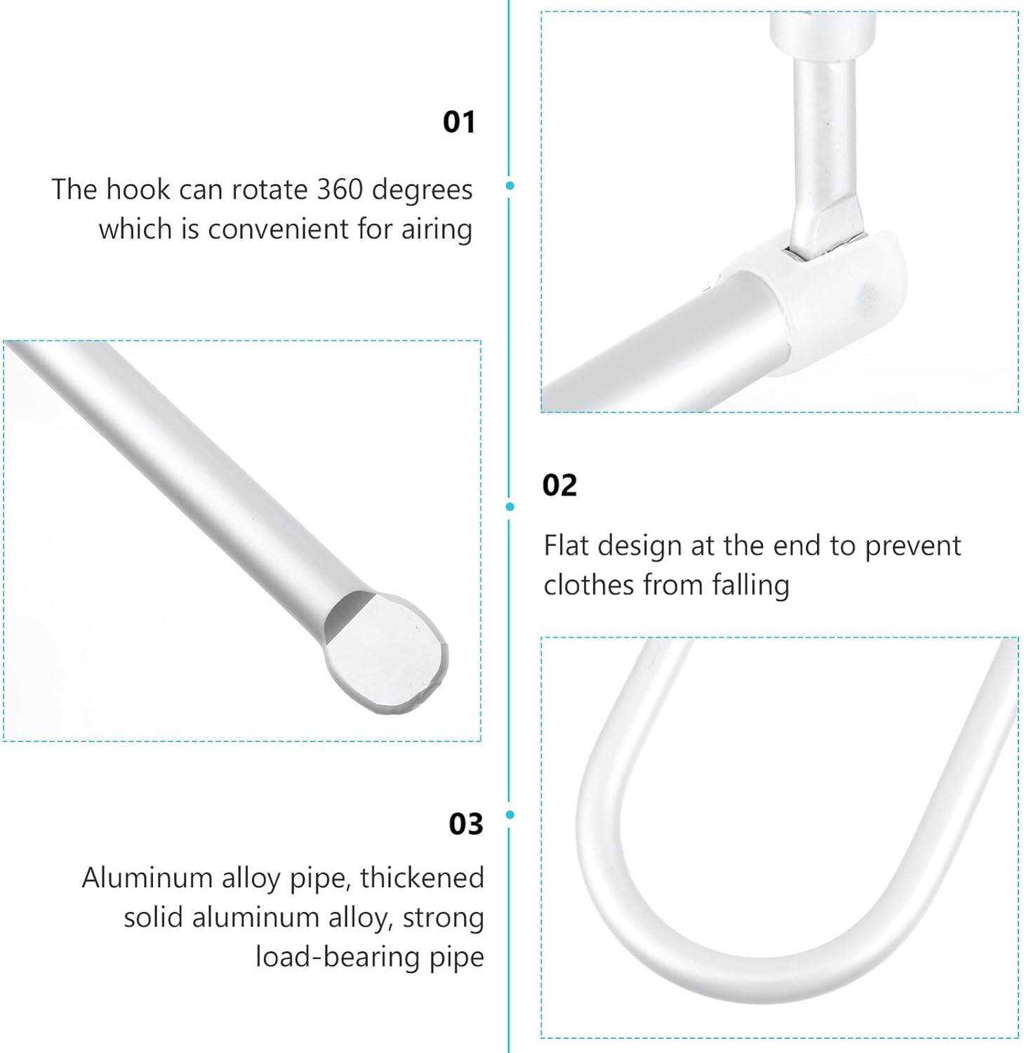 Windproof Spiral Laundry Drying Rack Silver, Rotating Blanket and Bed Sheet Hanger for Indoor and Outdoor Use, Space-Saving Spiral Clothes Drying Hanger