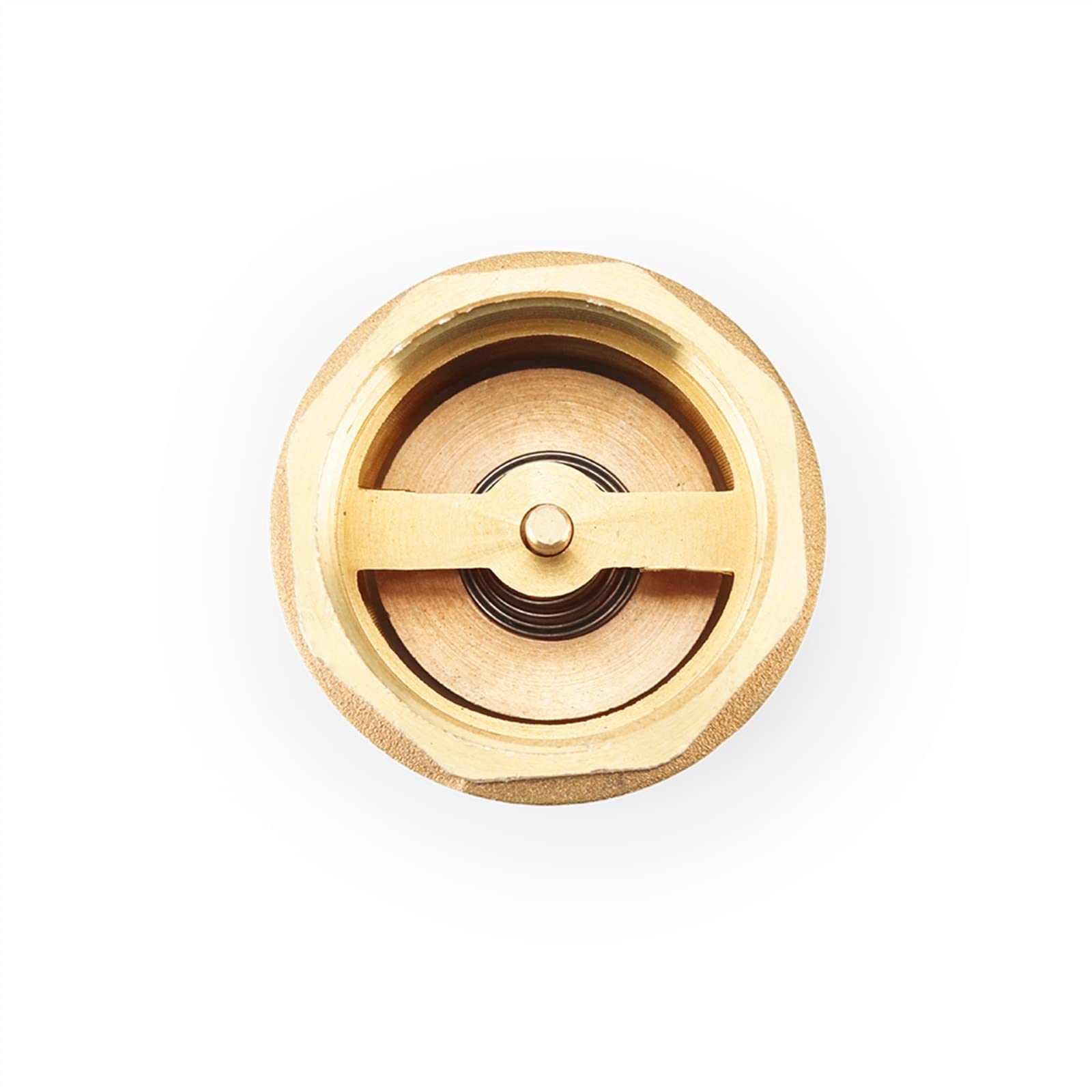Clapet anti-retour à levage vertical à ressort en ligne femelle en laiton DN32/DN40/DN50 anti-retour unidirectionnel for l'eau 1 pièces (Size : 1-1/4inch)