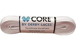 Derby Laces CORE Narrow 6mm Waxed Lace for Figure Skates, Roller Skates,...