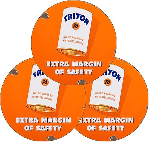 Miniatura 83 de Brotherhood Letrero de gas vintage de reproducción de letreros de metal vintage, letrero redondo de metal para garaje y hogar, 8 pulgadas de Nourse