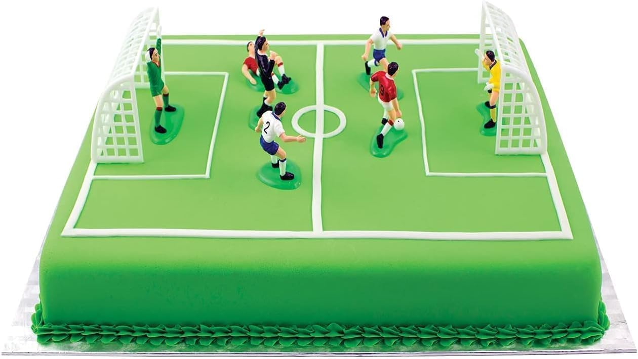 Soccer Cake Topper,Soccer Toppers for Cake and Cupcakes Cake Decorating Ornaments Set of Attractive Processed,Soccer Cake Decorations,Soccer Cake Topper for Boys,Cupcake Toppers,Icing and Decorations