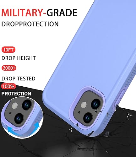 Miniatura 2 de Diverbox Funda para iPhone 11 a prueba de golpes a prueba de caídas protector de pantalla de vidrio templado, funda de protección resistente para