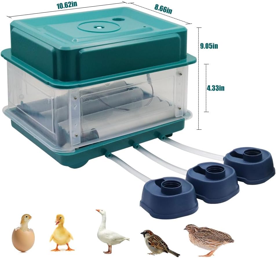 Eggs Incubator Hatching Eggs 12 Automatic Intelligent Incubators Chick Incubator self-Adding Water Automatic Rotates for Chicken Duck Quail Parrot Birds Egg