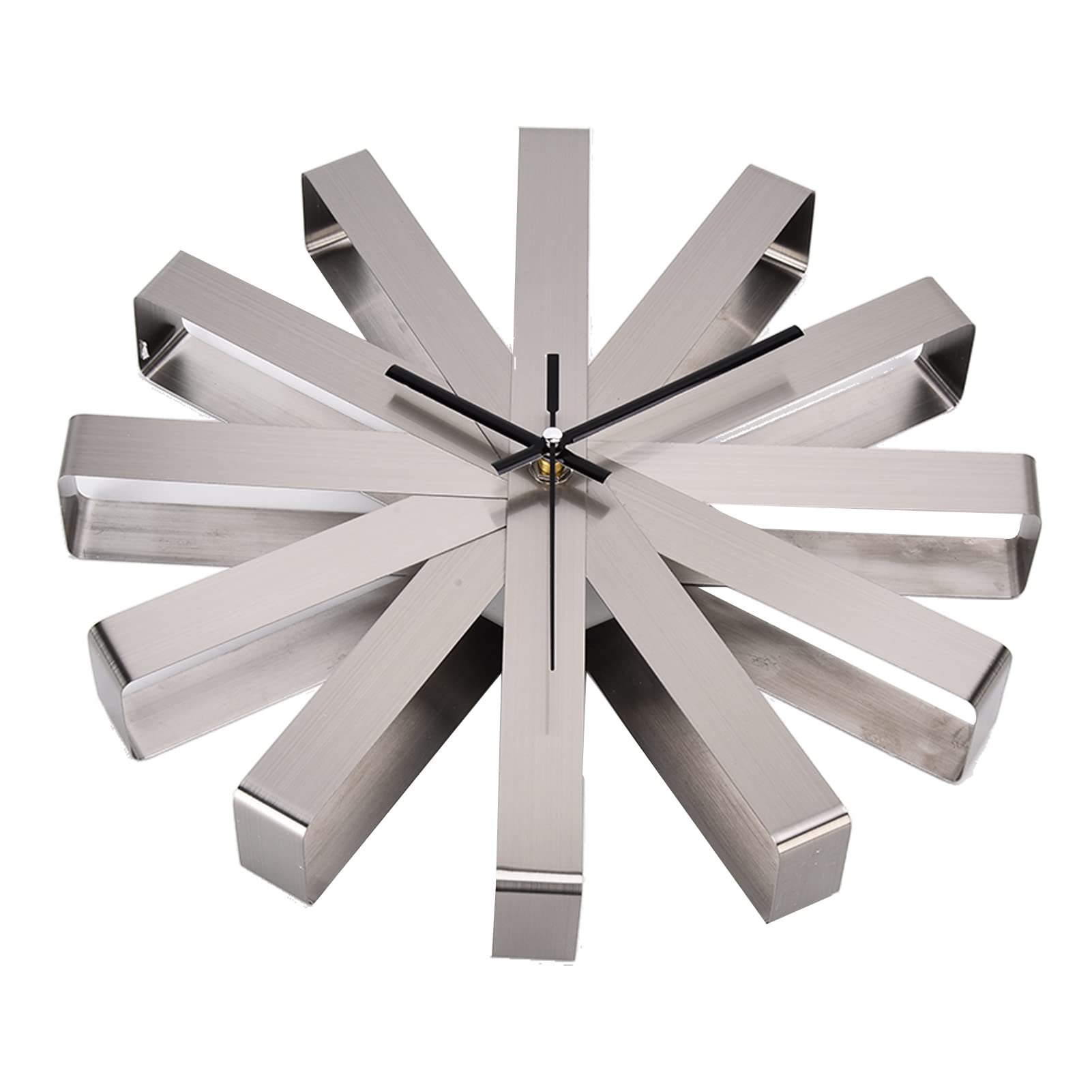 Cyrank 11,8-Zoll-Wanduhr, Große Wanduhr Für Wohnzimmer, Edelstahl, Geräuschlos, Modern, Dekorative Hängeuhr Für Schlafzimmer, Küche, Esszimmer, Büro