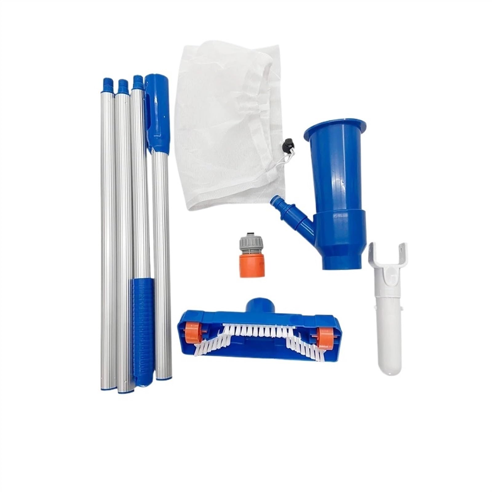 Set de Limpieza para Piscina Kit de Limpieza por aspiración para Piscinas Limpiador de Fondo de Piscinas Red de Limpieza de filtros de Piscina Skimmer Herramienta para Piscinas(Plug Kit)