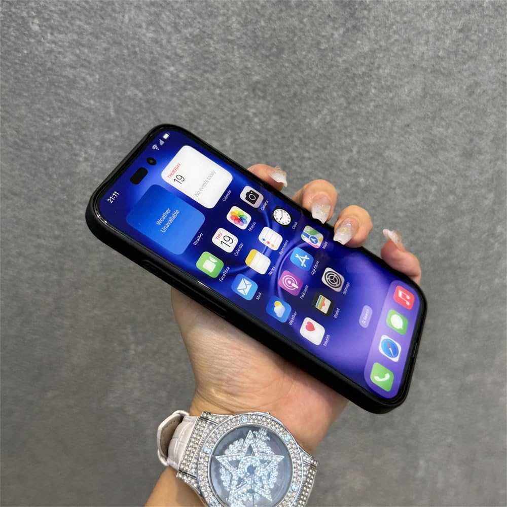 Magnetyczny obrotowy uchwyt 360° matowy pokrowiec do iPhone'a 17 16 15 14 13 Pro Max 17 Air z ładowaniem bezprzewodowym, odporny na wstrząsy, szary, do iPhone'a 17 Pro