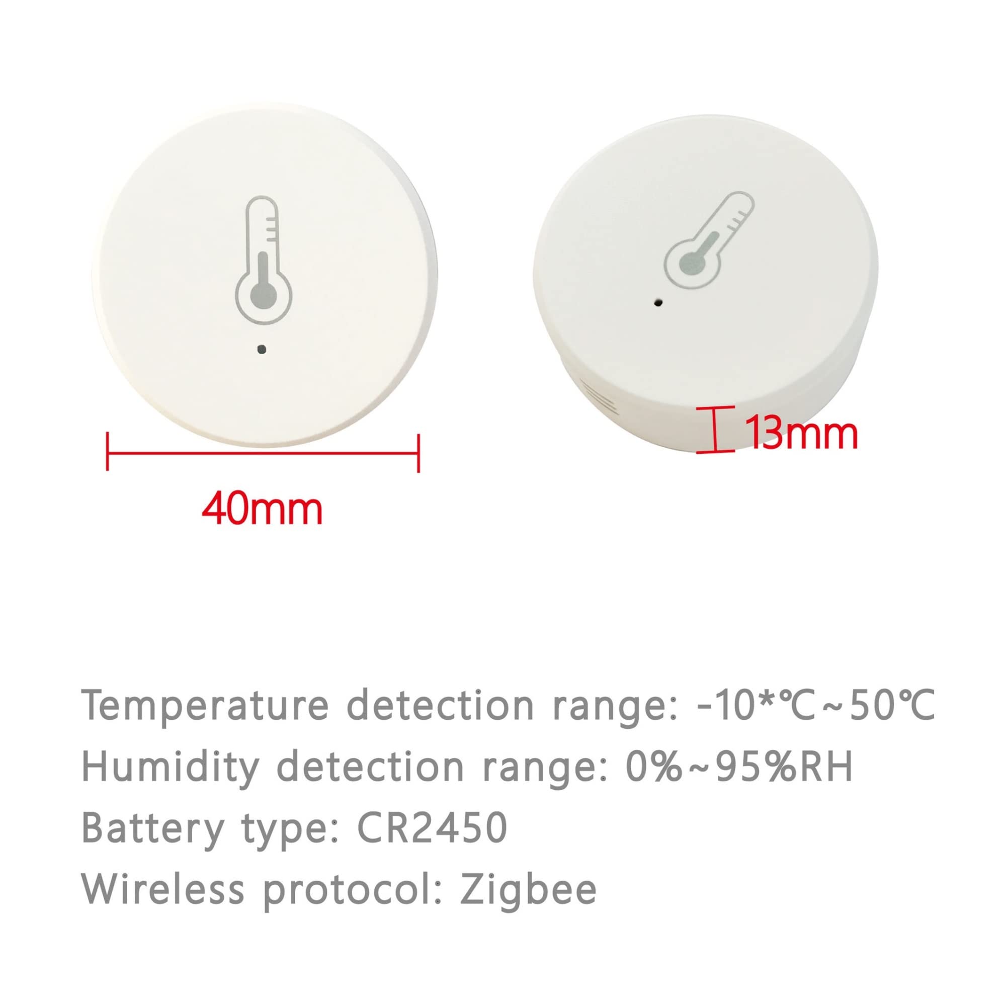 Capteur de température et d'humidité Tuya WIFI Détecteur de thermomètre hygromètre intérieur mobile Appliquer Contrôler le thermostat intelligent(7pcs Sensor)