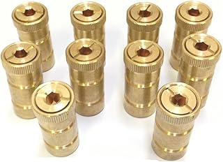 Southeastern Accessory 10 Pack Swimming Pool Brass Deck Anchor for Pool Cover Screw in Type for Concrete Decks