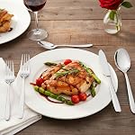 Gloreen 80 Pieces Stainless Steel Cutlery, Silver Flatware Set Service for 16