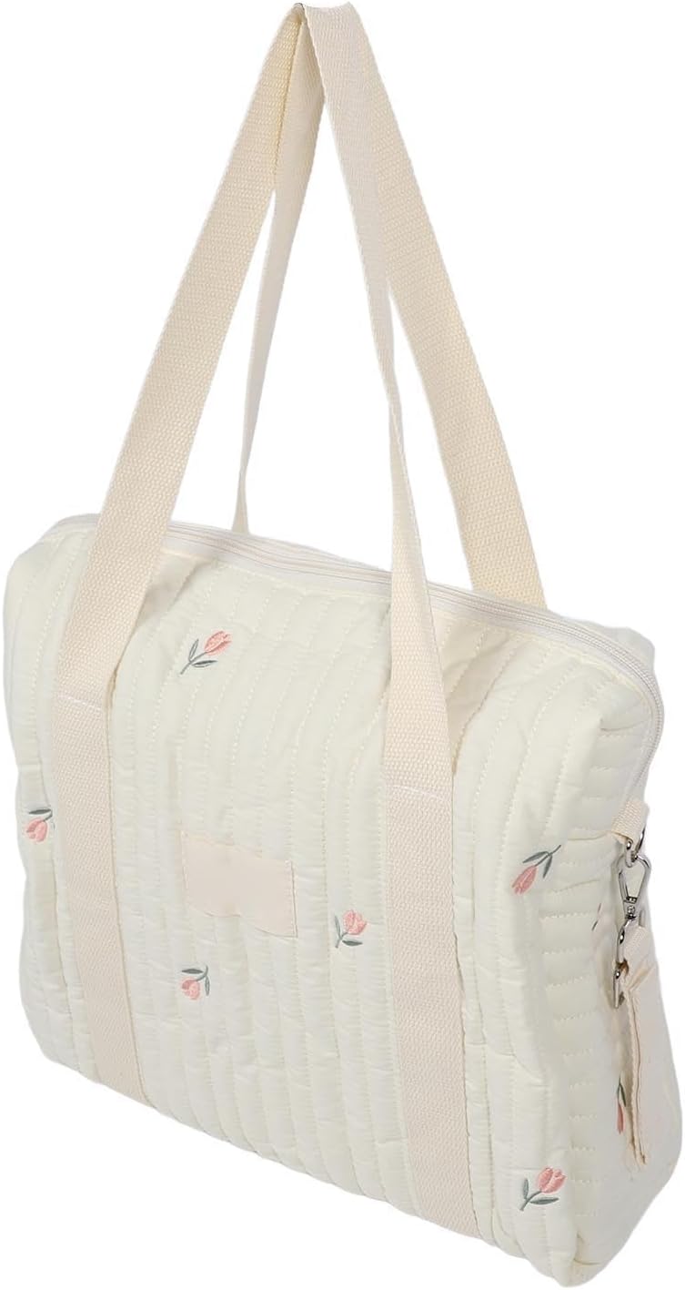 Baby Diaper Bag Tote, Cotton Baby Diaper Caddy Organizer, Large Capacity Portable Diaper Caddy Organizer for Travel (-2011240016911)