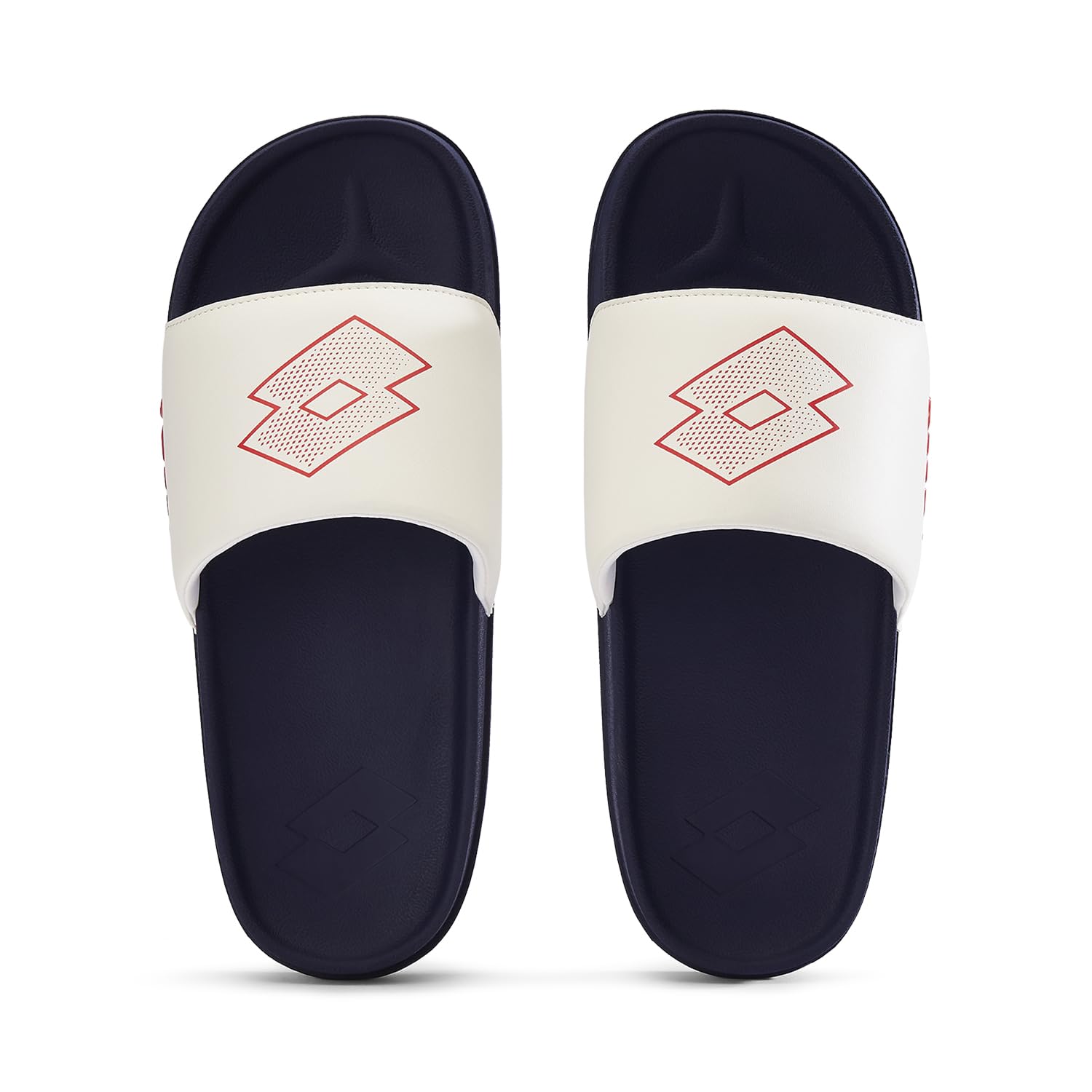 Lotto Enduro Plus Men's Slipper White Peacoat-White-Red - Image 1