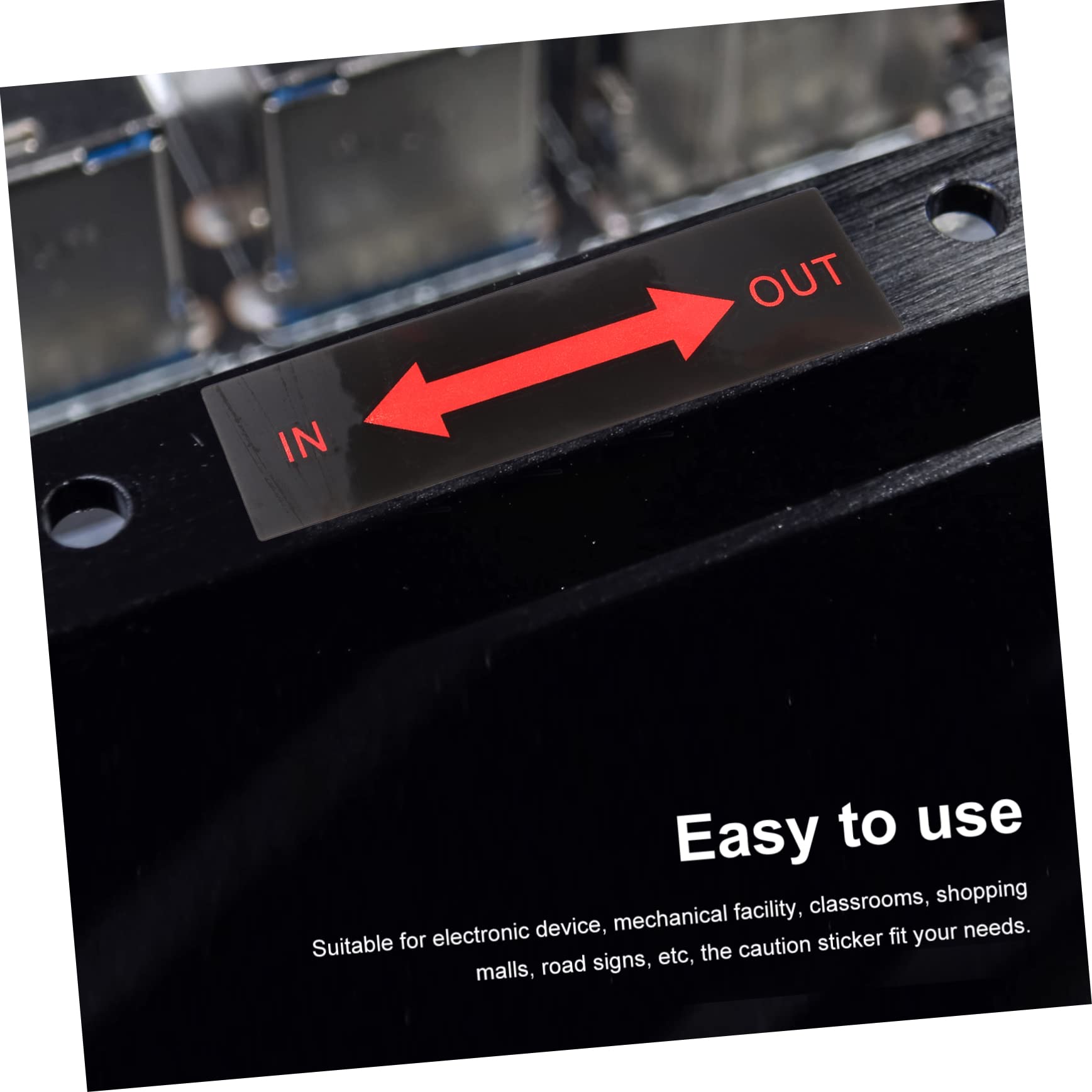 Healvian 40pièces Autocollants De Sécurité Avertissement Directionnel De Étiquettes De Signalisation Pour Intérieur Et Extérieur Pour Équipements Et Installations