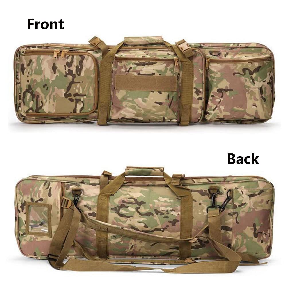 M4 Bolsa de Pistola Táctica,Funda para Armas Airsoft con Múltiples Bolsillos Estuche para Escopeta con Correa Extraíble,Mochila para Rifle Suave para Almacenamiento Y Transporte