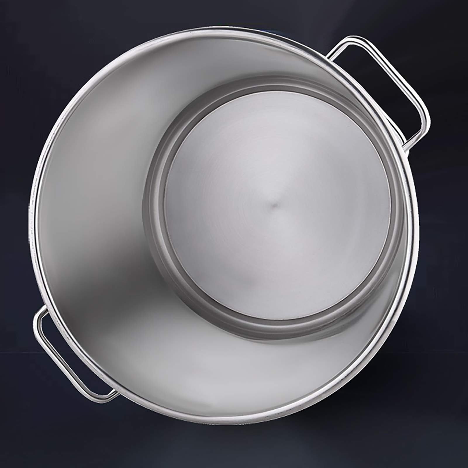 Pentola per Brodo con Rubinetto - Pentola per Brodo Grande con Coperchio, Pentola per Brodo Grande, Secchio per Zuppa in Acciaio Inossidabile Spesso 304 per Uso Alimentare