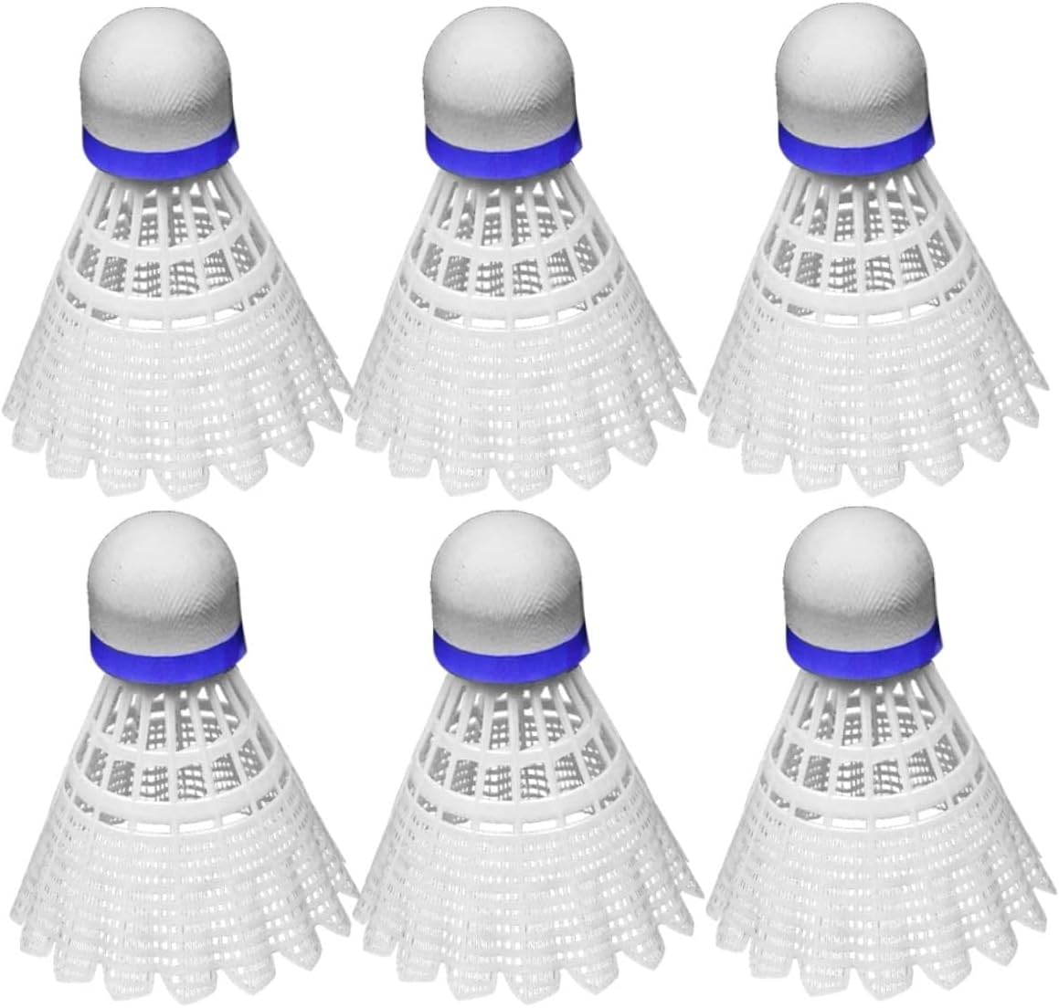 Toddmomy 6pcs Plastic Badminton Shuttlecocks Birdie Practice Home Ball Head Boys and Girls Shuttlecock Training