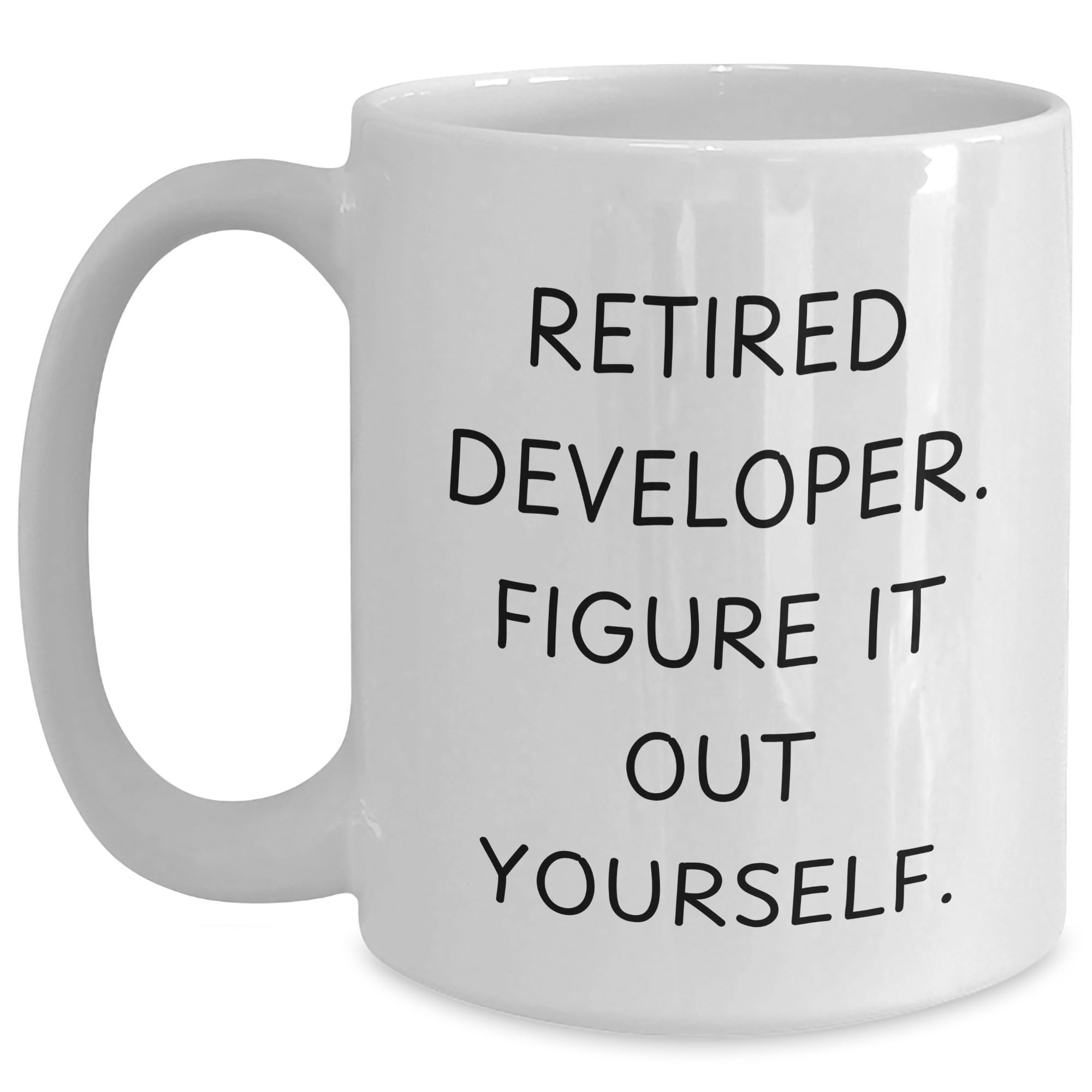 Developer Funny Quote White Coffee Mug Gifts from Coworkers for Christmas