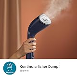 Philips 7000 Series Vertical Steam Iron STH7020/20, 1500 W, 100 ml, Steam 28 g/min, 2 Steam Levels, OptimalTEMP Technology, Dark Blue - 5