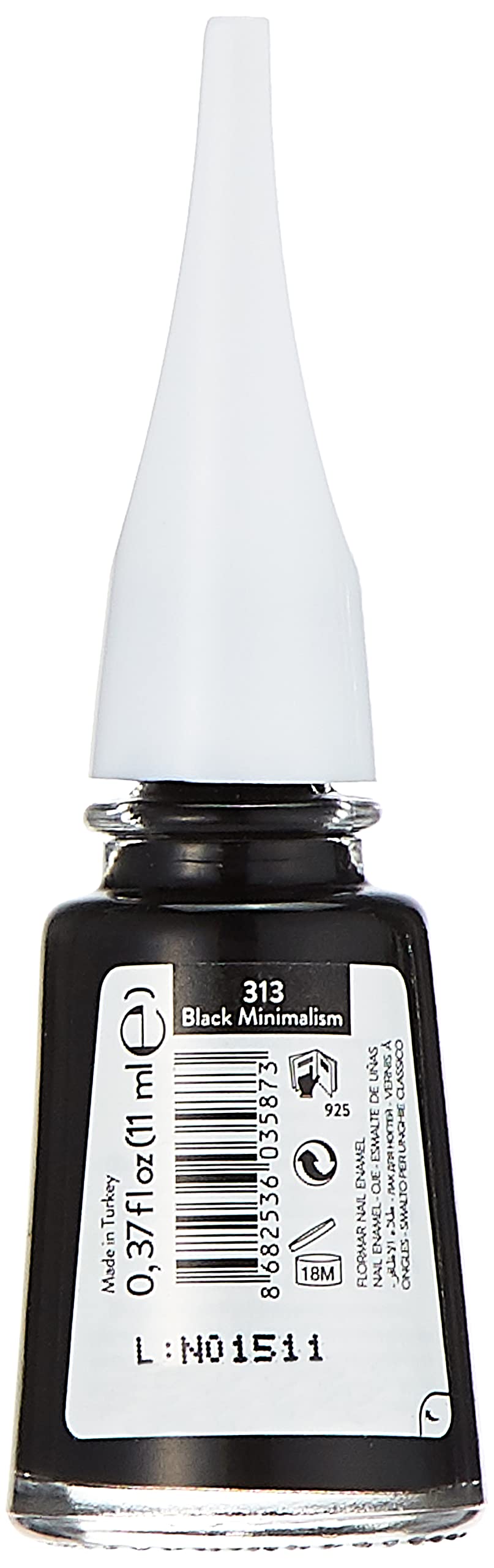 Flormar Klasik Parlak Bitişli Yüksek Pigmentli Oje -nail Enamel- 313 Black Mınımalısm New- 8682536035873