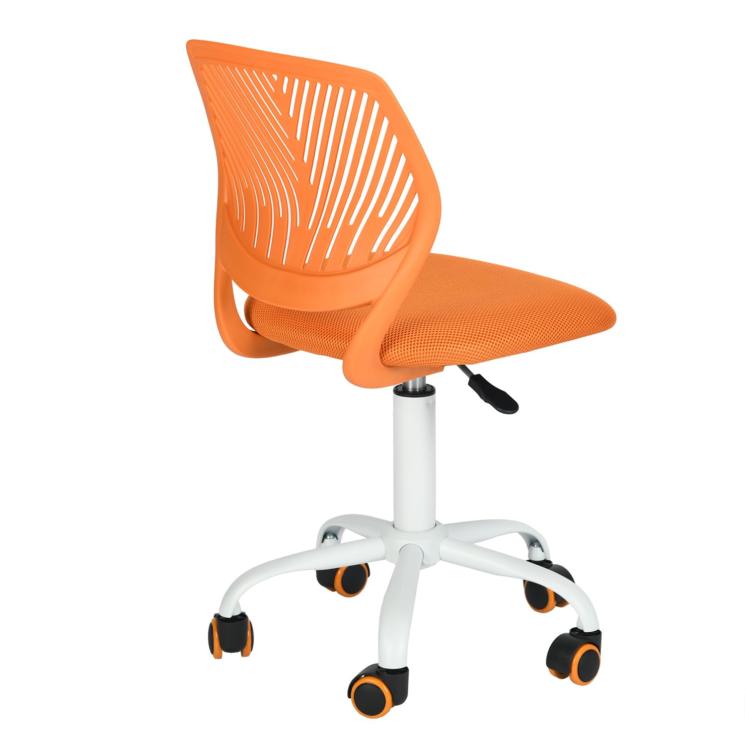 FurnitureR Silla de Escritorio, Silla giratoria ergonómica sin reposabrazos, Silla de Oficina Ajustable en Altura con Ruedas, cómoda Silla de Trabajo para Oficina en casa, Dormitorio y Estudio